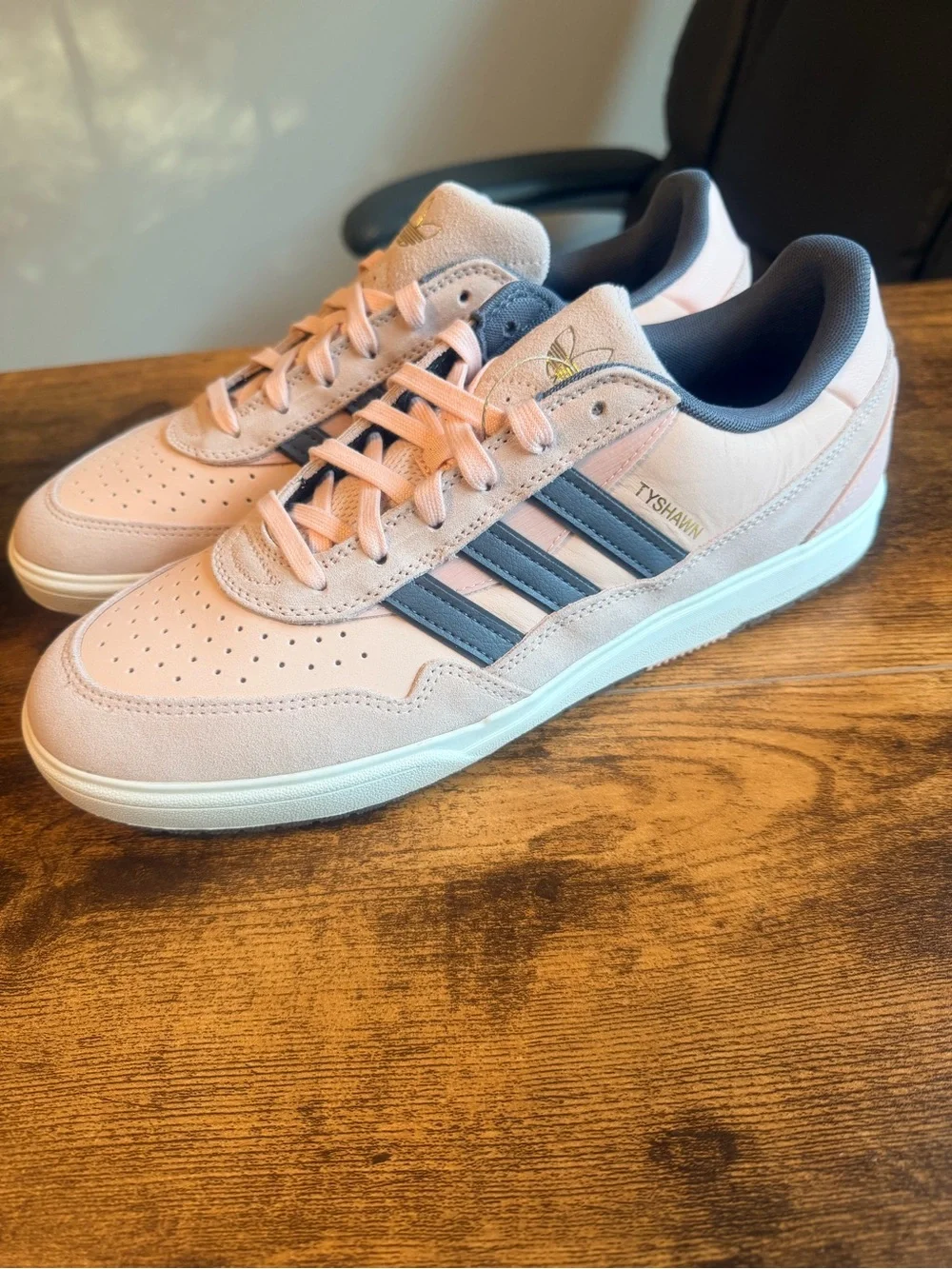 adidas Tyshawn II Sneakers in Pink and Gray 11.5M